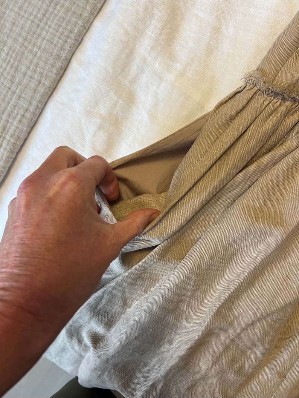 Aritzia Beige/Tan Spaghetti-Strap Maxi Dress - Picture 4 of 5